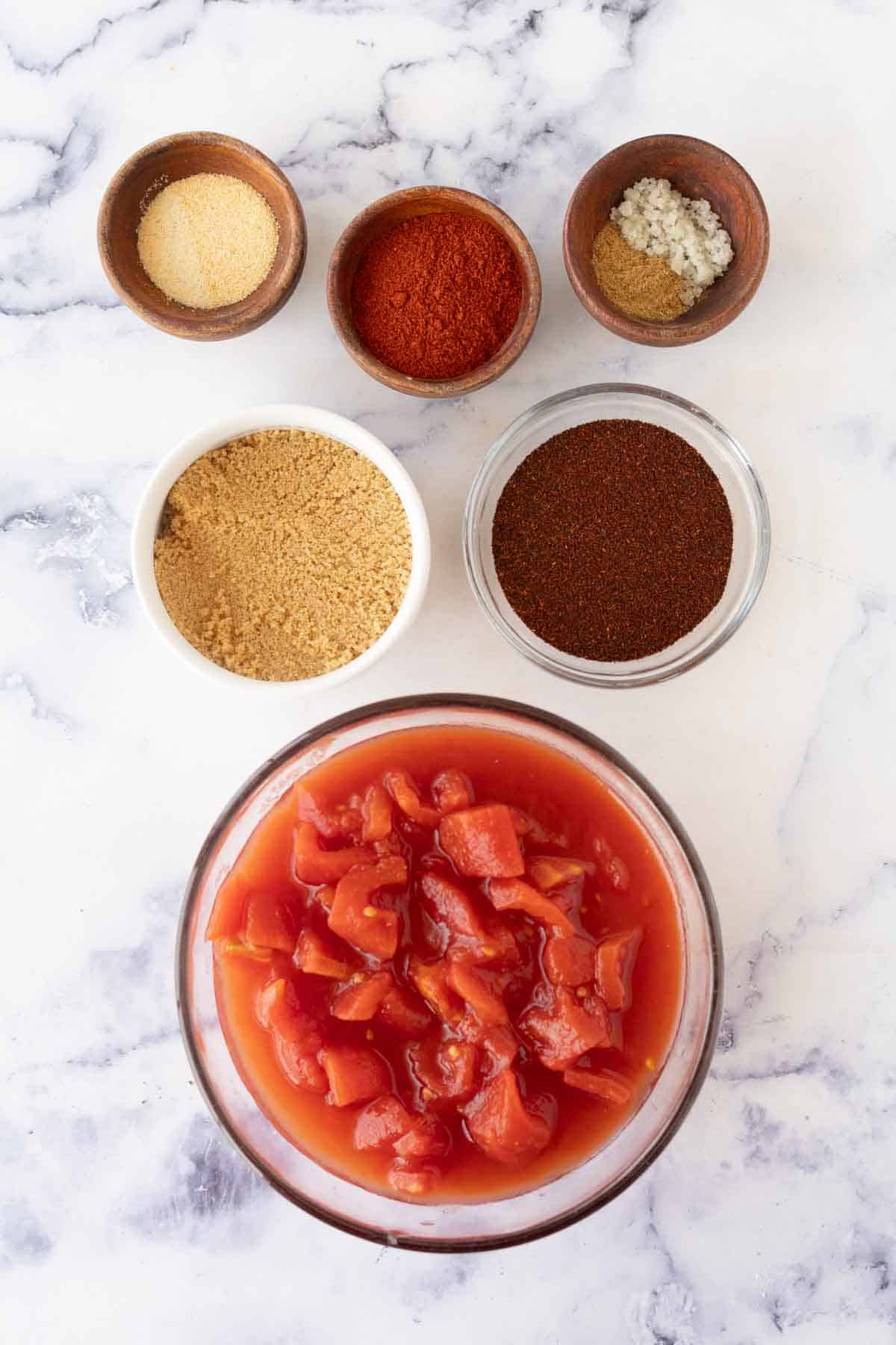 Ingredients for adobo sauce