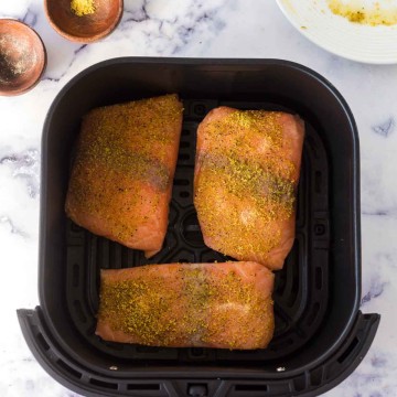 salmon filets in the air fryer
