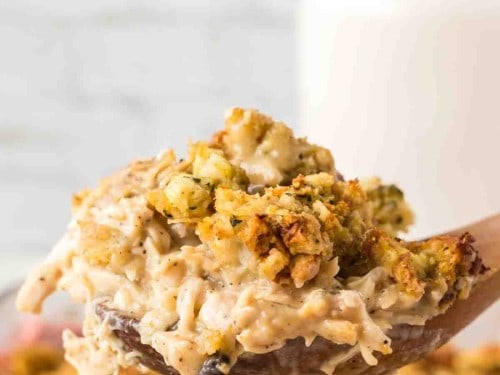 chicken and dressing casserole with cream of chicken soup Chicken and Stuffing Casserole
