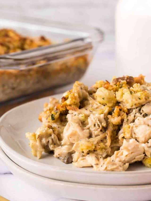 Chicken and Stuffing Casserole — Bless this Mess