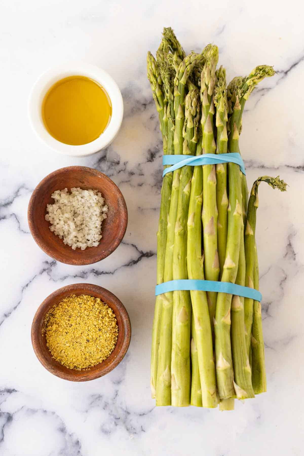 air fryer asparagus raw ingredients