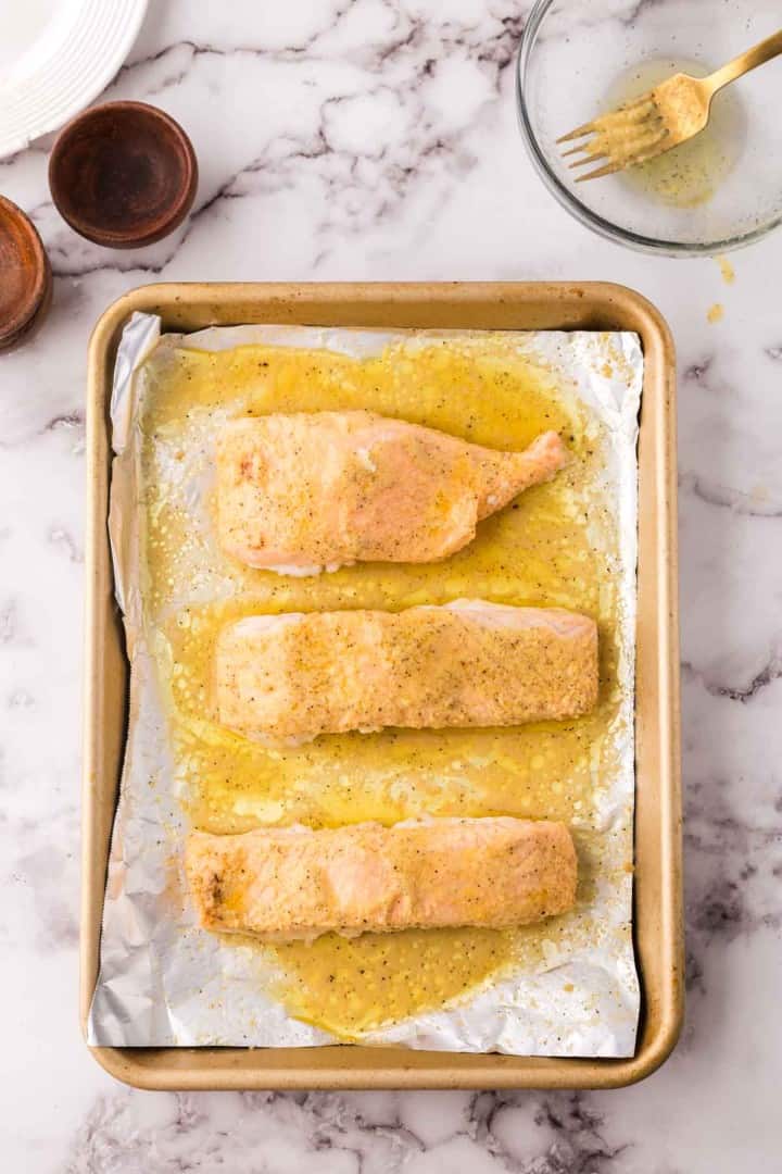 Baked Salmon in Tin Foil — Bless this Mess