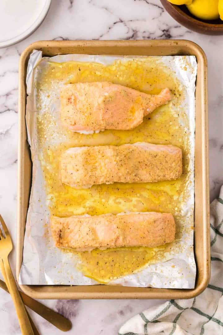 Baked Salmon in Tin Foil — Bless this Mess