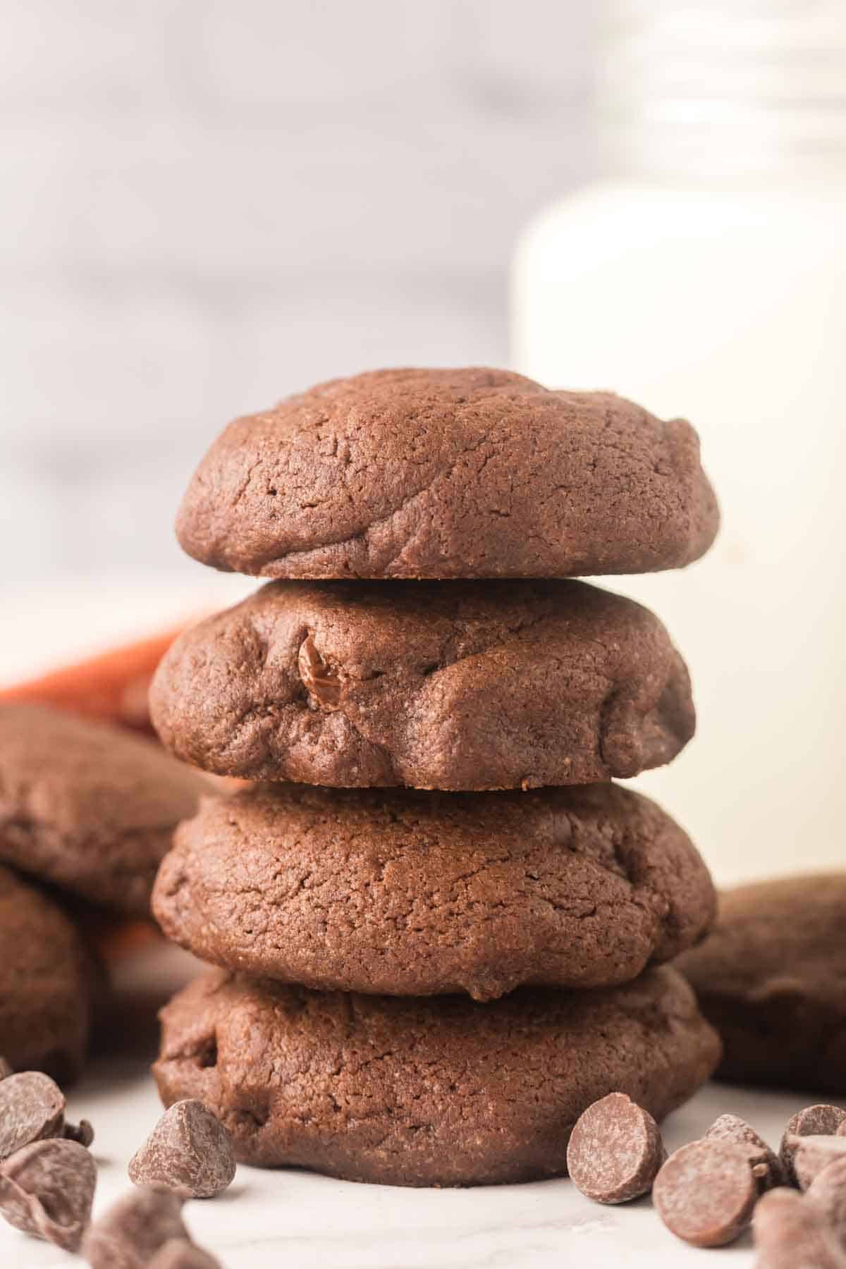 baked brownie cookies