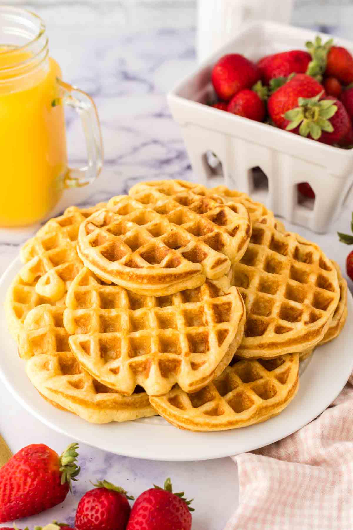 plate of buttermilk waffles