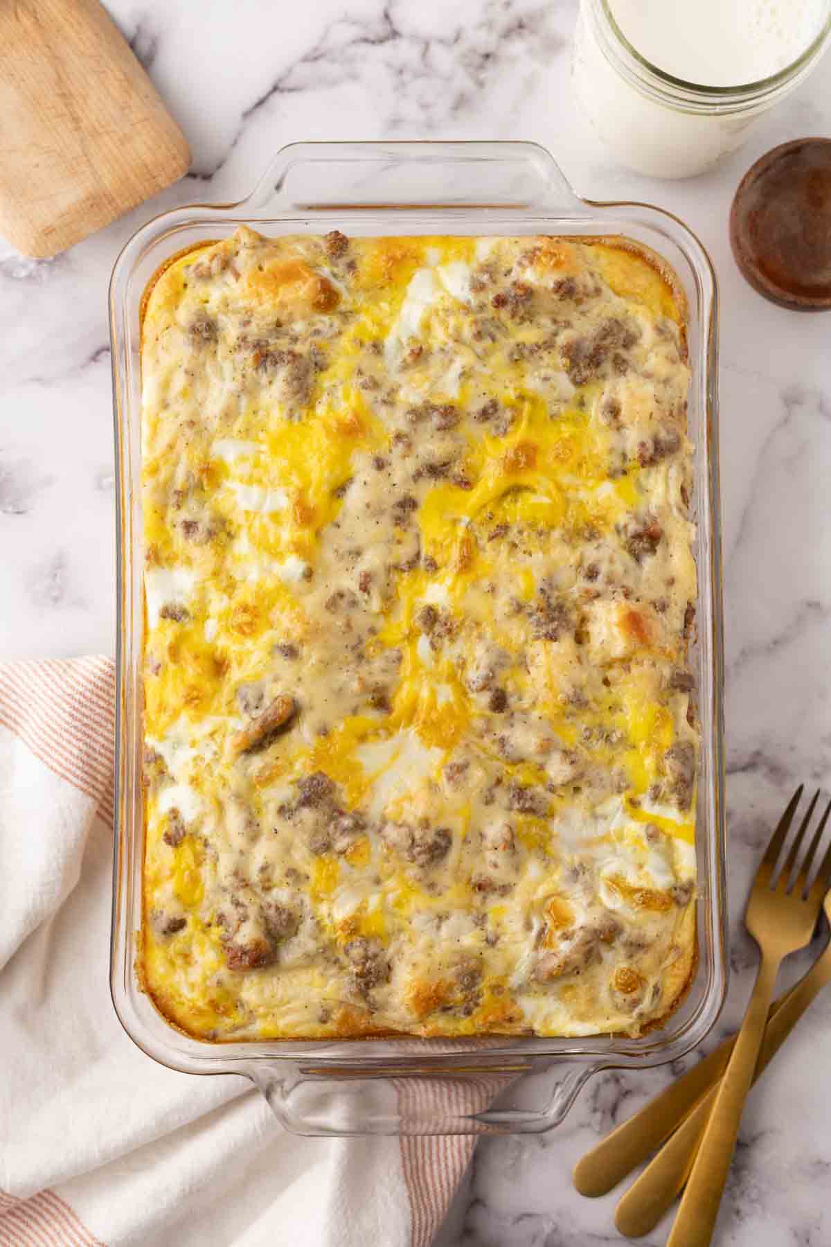 Biscuits and Gravy Casserole