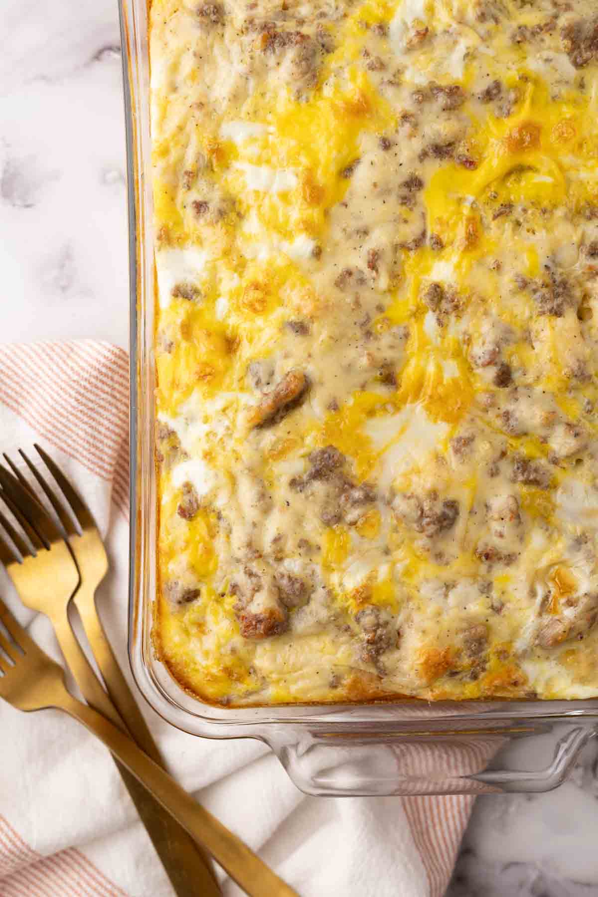 Bacon and Cheese Egg Bake | Easy Breakfast Casserole Recipe