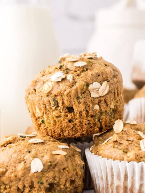 whole grain zucchini muffins.