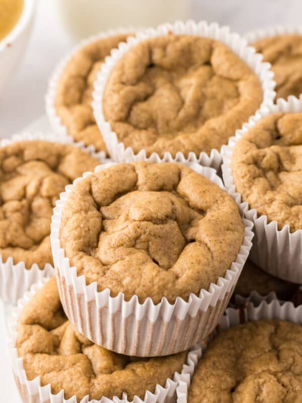close-up view of muffin.