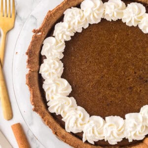 homemade healthy pumpkin pie recipe.