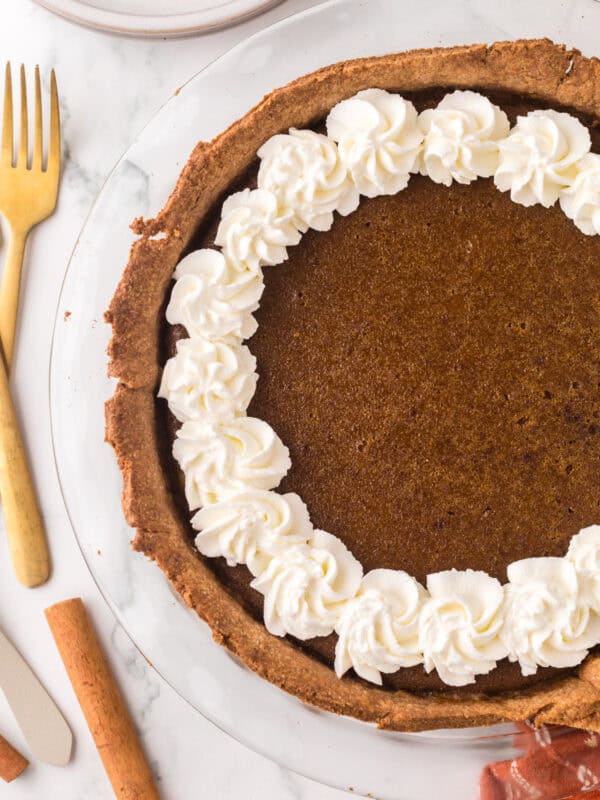 homemade healthy pumpkin pie recipe.