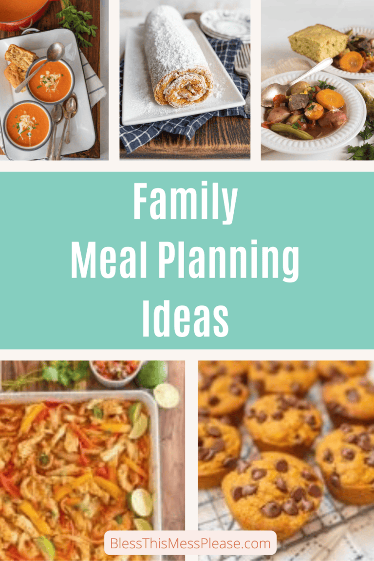 Easy Family Meal Planning Ideas— Bless this Mess