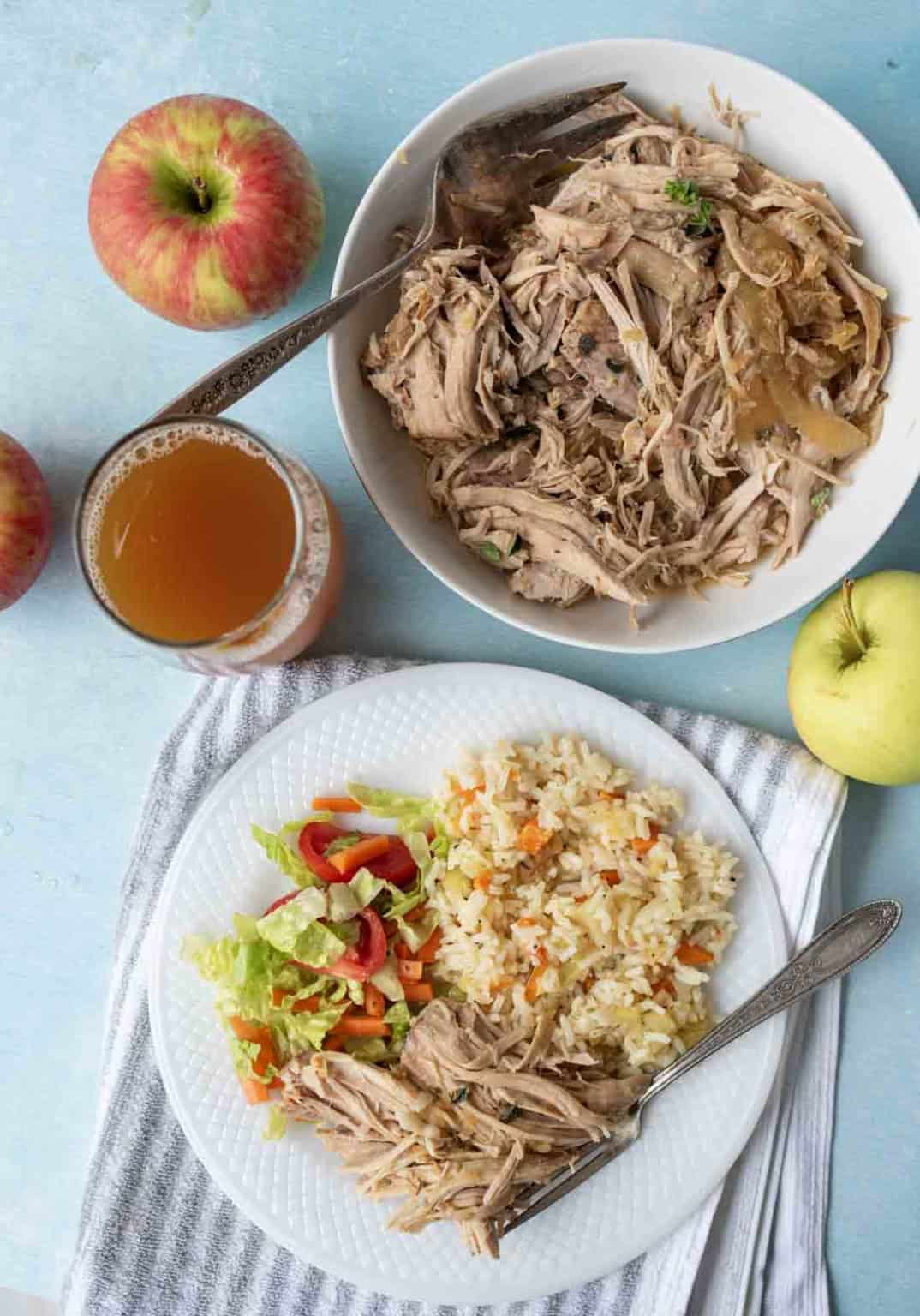 Easy Slow Cooker Pork Roast with Apples & Cider - Juicy & Tender ...