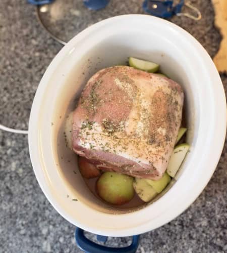 Easy Slow Cooker Pork Roast with Apples & Cider - Juicy & Tender ...